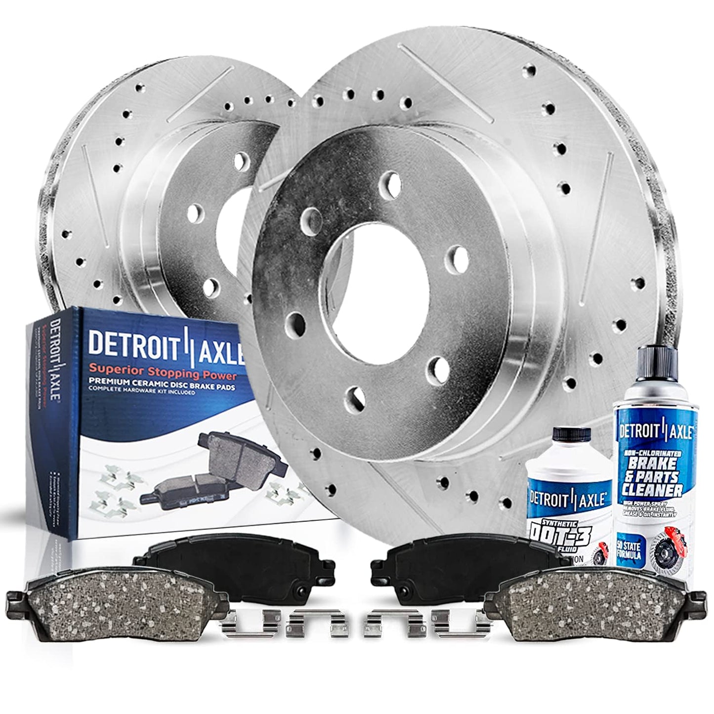 Power Stop 10-11 Ford F-150 Front and Rear Semi-Coated Rotor Kit