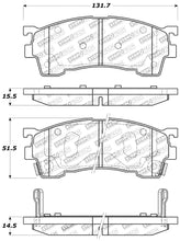 Load image into Gallery viewer, StopTech Performance 93-97 Ford Probe / 93-97 Mazda MX-6/93-02 626 Front Brake Pads