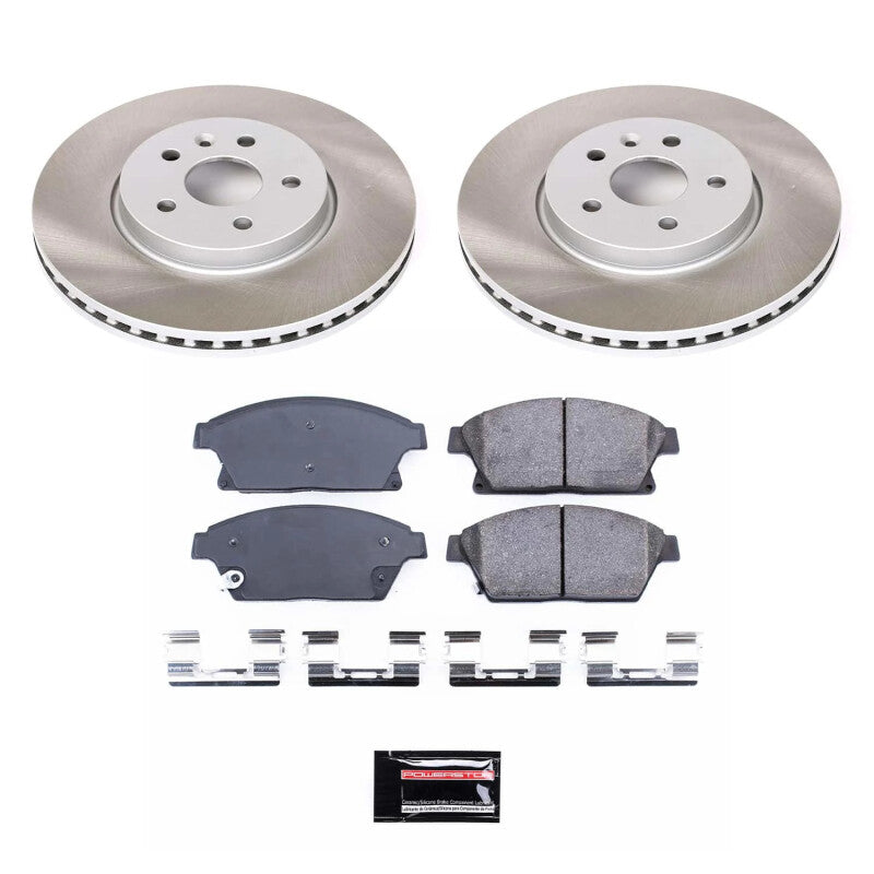 Power Stop 13-17 Buick Encore Front Semi-Coated Rotor Kit PowerStop