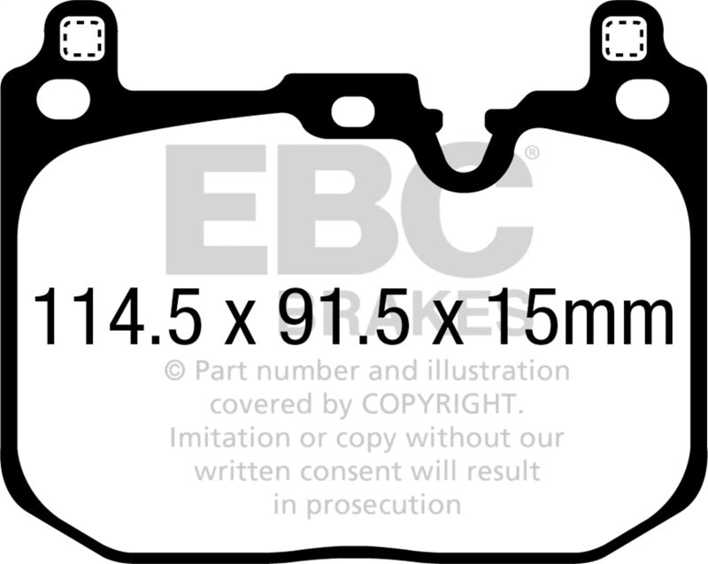 EBC YellowStuff Front Brake Pads - DP42393R EBC