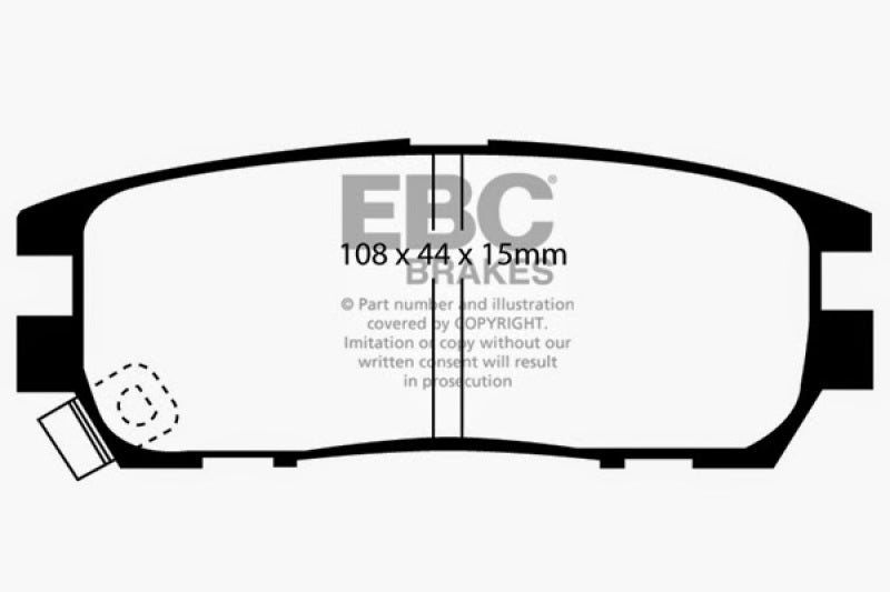 EBC GreenStuff Rear Brake Pads - DP6958 EBC