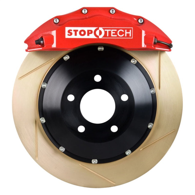 StopTech Porsche 911 05-10 Carrera Front BBK ST-60 Caliper Red / 2pc Zinc Slotted 380x32mm Rotor Stoptech