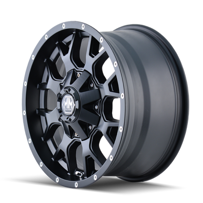 Mayhem 8015 Warrior 18x9 / 8x170 BP / 18mm Offset / 125.2mm Hub Matte Black Wheel