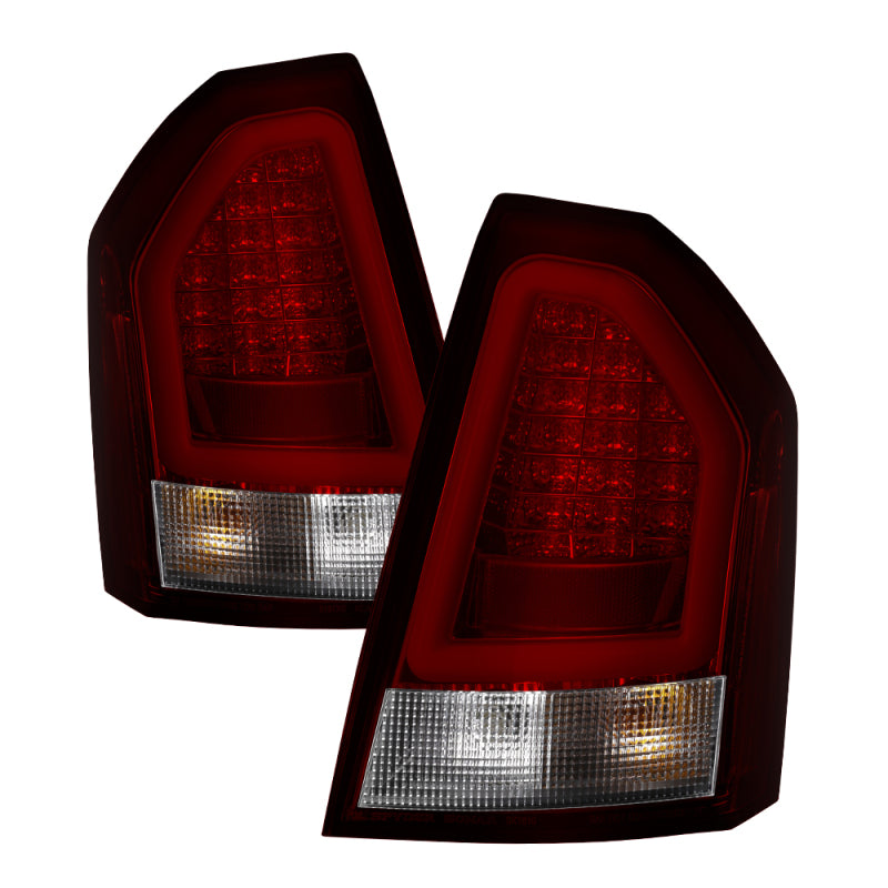 Spyder Chrysler 300C 08-10 V2 Light Bar LED Tail Lights - Red Clear ALT-YD-C308V2-LED-RC SPYDER