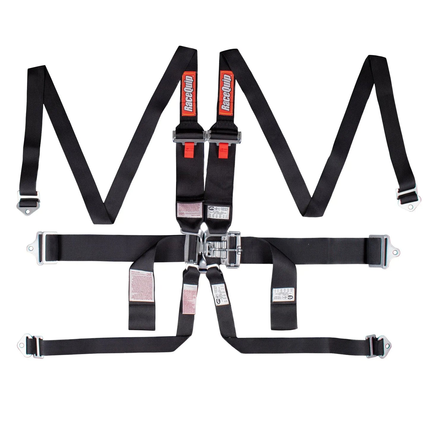 RaceQuip Black L & L 6pt Seat Belt Racequip
