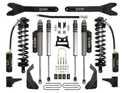 ICON 08-10 Ford F250/F350 4-5.5in Stage 5 Coilover Conversion System w/ Radius Arms