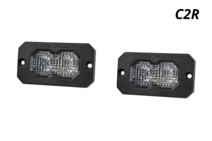 Diode Dynamics C2R White Flood Flush Mount LED Pod (Pair)