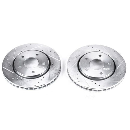 Power Stop 08-16 Chrysler Town & Country Front Evolution Drilled & Slotted Rotors - Pair PowerStop