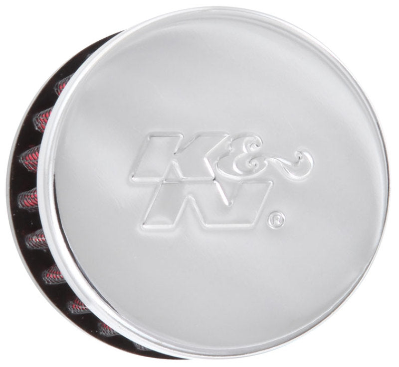 K&N Clamp On Rubber Base Crankcase Vent Filter 0.375in Flange ID x 2in OD x 1.5in Height K&N Engineering