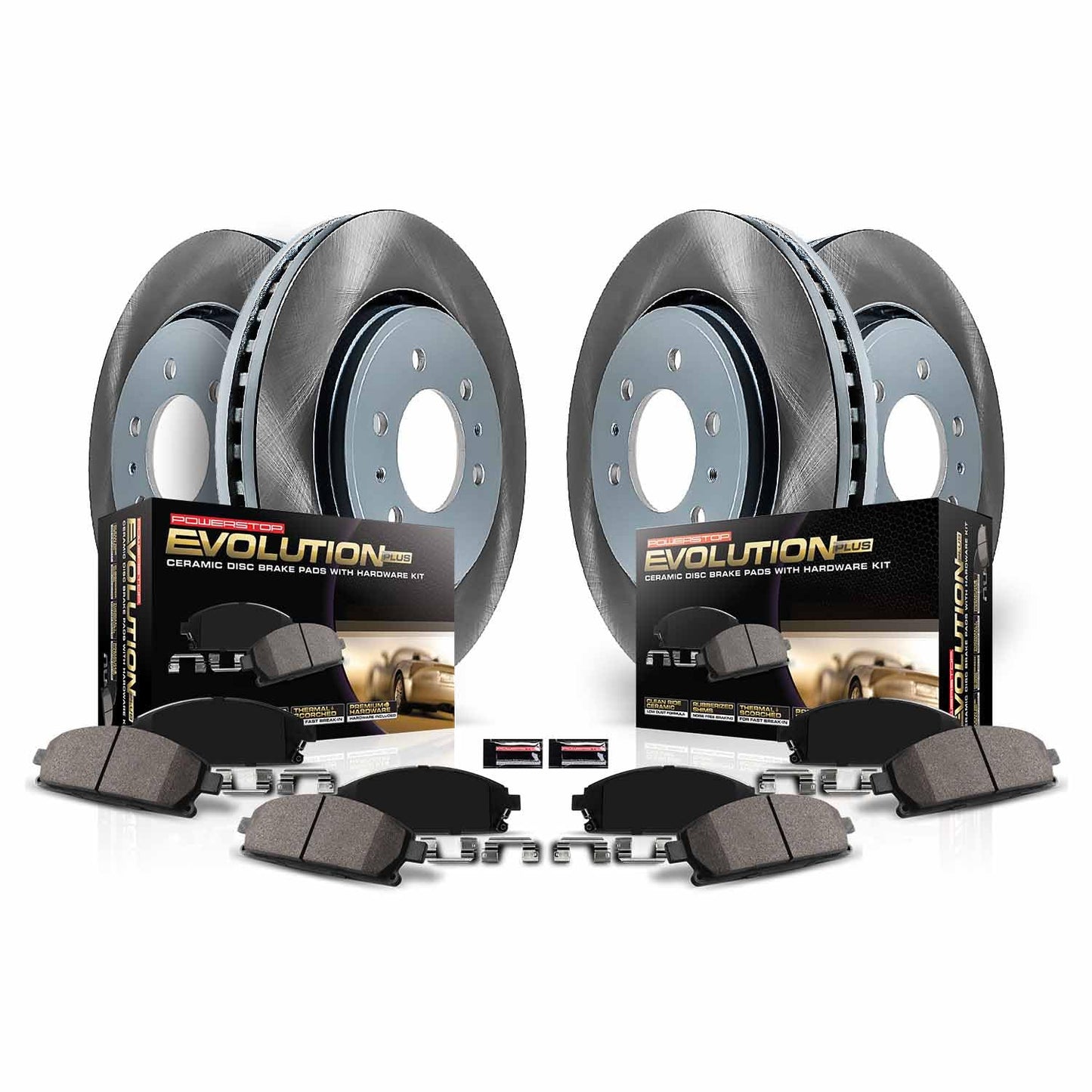 Power Stop 2009 Infiniti FX35 Front and Rear Semi-Coated Rotor Kit