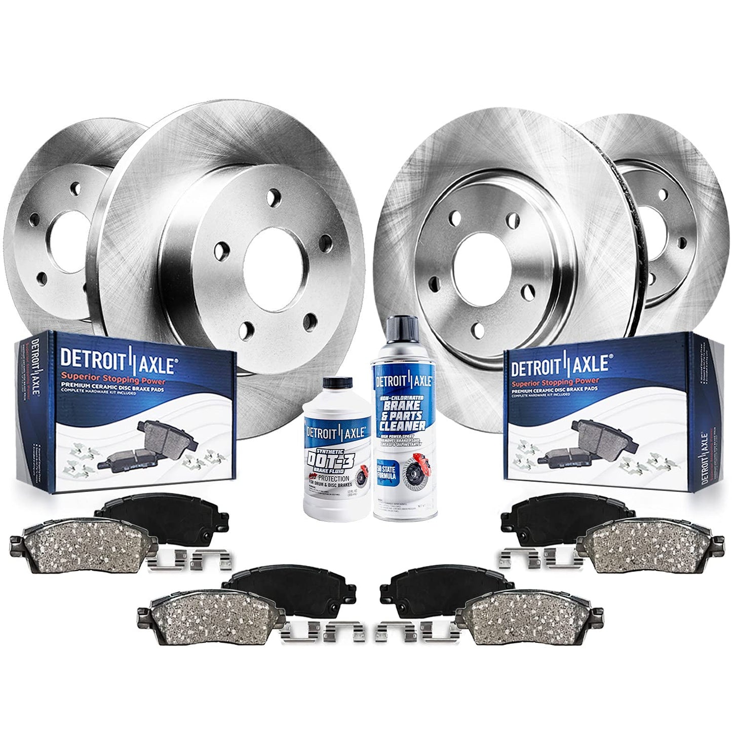 Power Stop 10-12 Hyundai Santa Fe Front and Rear Semi-Coated Rotor Kit