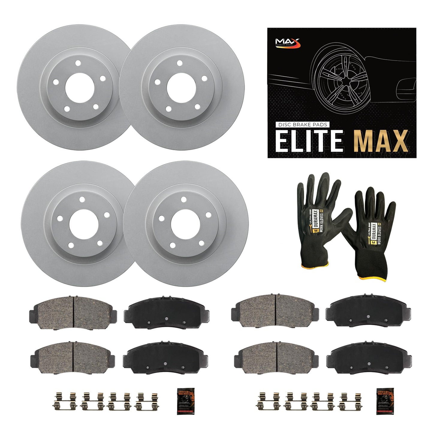 Power Stop 02-05 Hyundai Elantra Front and Rear Semi-Coated Rotor Kit