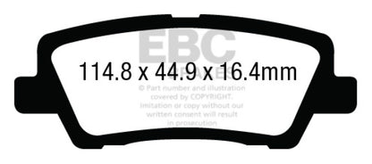EBC Ultimax2 Rear Brake Pads - UD1659 EBC