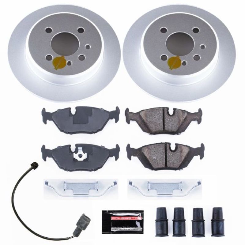 Power Stop 91-92 BMW 318i Rear Z23 Evolution Sport Coated Brake Kit PowerStop