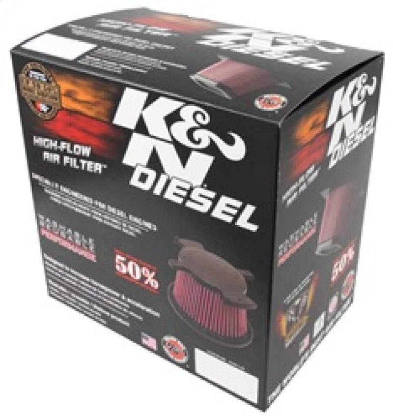 K&N 2017 Ford F250 Super Duty V8-6.7L DSL Replacement Drop In Air Filter K&N Engineering