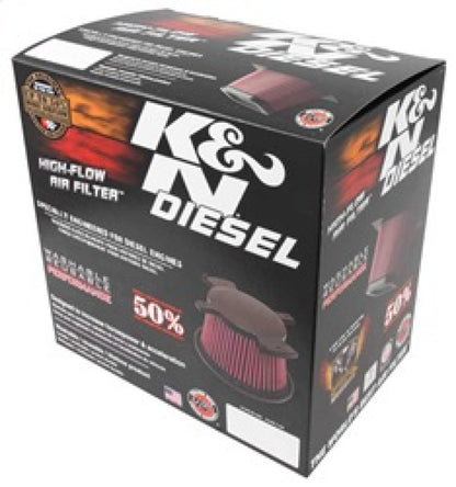K&N 2017 Ford F250 Super Duty V8-6.7L DSL Replacement Drop In Air Filter K&N Engineering