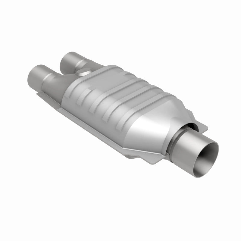 MagnaFlow Conv Univ 2inch Inlet/2.5inch Outlet Dual/Single Oval Shape Magnaflow
