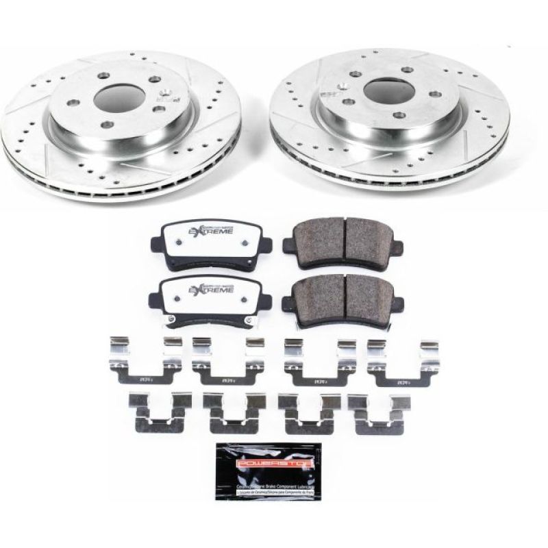 Power Stop 2010 Buick Allure Rear Z26 Street Warrior Brake Kit PowerStop