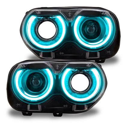 Oracle 15-21 Dodge Challenger RGB+W Headlight DRL Upgrade Kit - ColorSHIFT 2 ORACLE Lighting