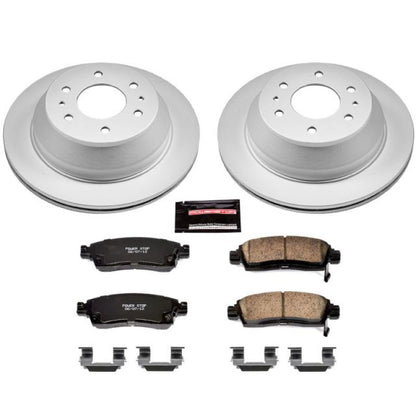 Power Stop 04-07 Buick Rainier Rear Z17 Evolution Geomet Coated Brake Kit PowerStop