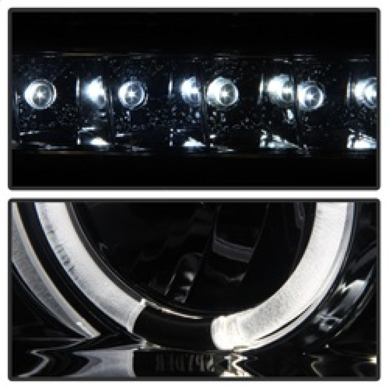Spyder Toyota Tundra 07-13 Projector Headlights LED Halo LED Smke PRO-YD-TTU07-HL-SM SPYDER