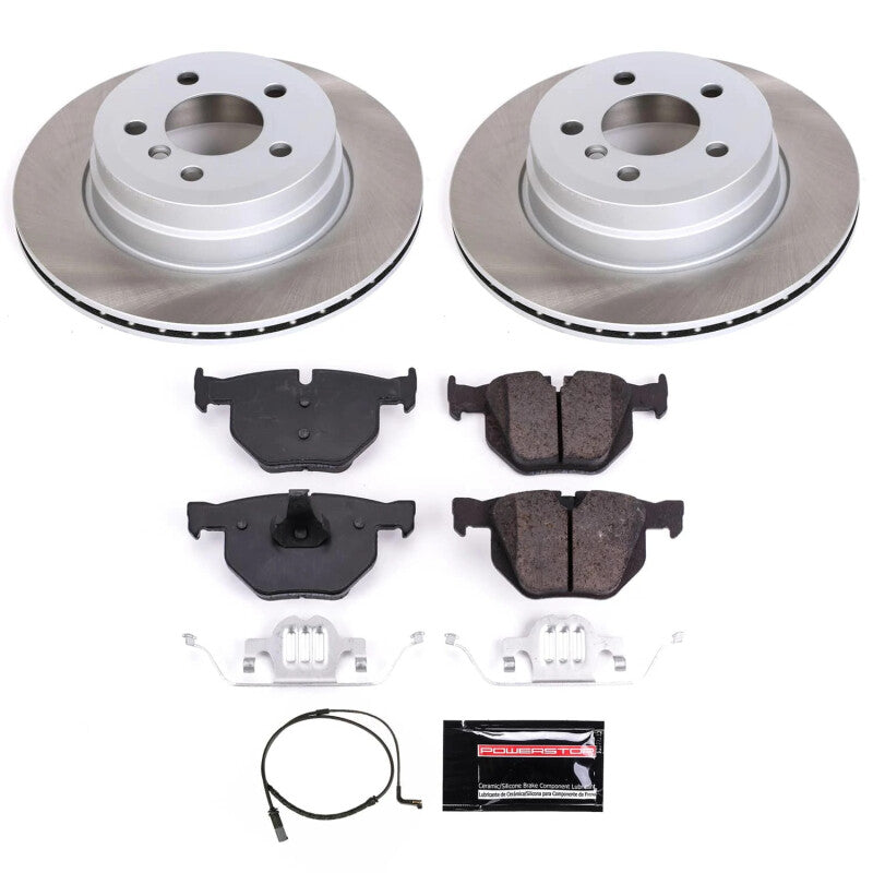 Power Stop 09-10 BMW X6 Rear Semi-Coated Rotor Kit PowerStop