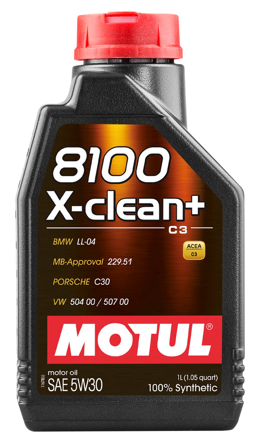 Motul 1L Synthetic Engine Oil 8100 X-CLEAN 5W30