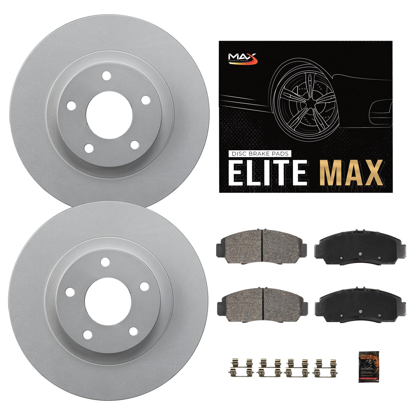 Power Stop 13-16 Hyundai Santa Fe Front and Rear Semi-Coated Rotor Kit