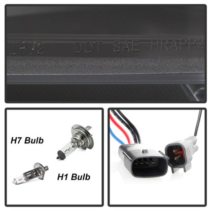 Spyder 18-19 Ford F-150 Proj Headlights - Halogen Model - LED Seq Turn - Blk PRO-YD-FF15018-LBSEQ-BK SPYDER