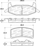 StopTech Premium Ceramic Brake Pads - 308.03770