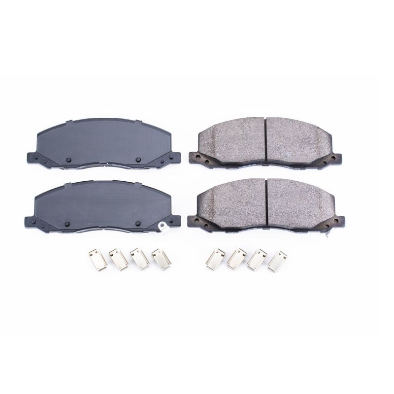 Power Stop 10-11 Saab 9-5 Front Z17 Evo Ceramic Brake Pad w/Hardware PowerStop