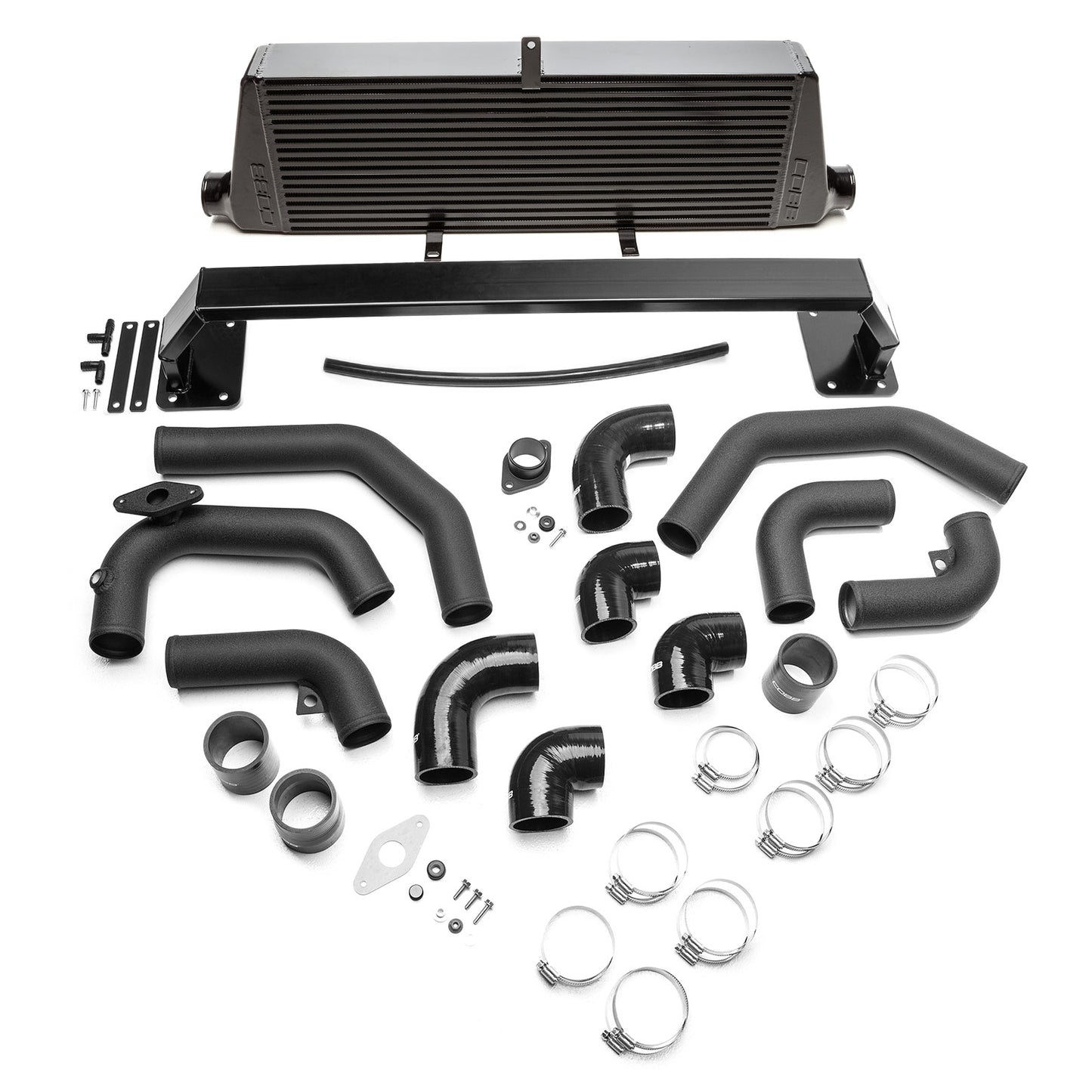 COBB 08-14 Subaru WRX Front Mount Intercooler Kit - Black 724500-BK