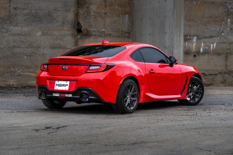 MBRP 2022 Subaru BRZ 2.4L/Toyota GR86 2.4L 2.5in Dual Split Rear Exit w/5in OD CF Tips - T304 MBRP