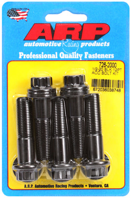 ARP 1/2-20 x 2.000 12pt Hex Black Oxide Bolts (5/pkg)