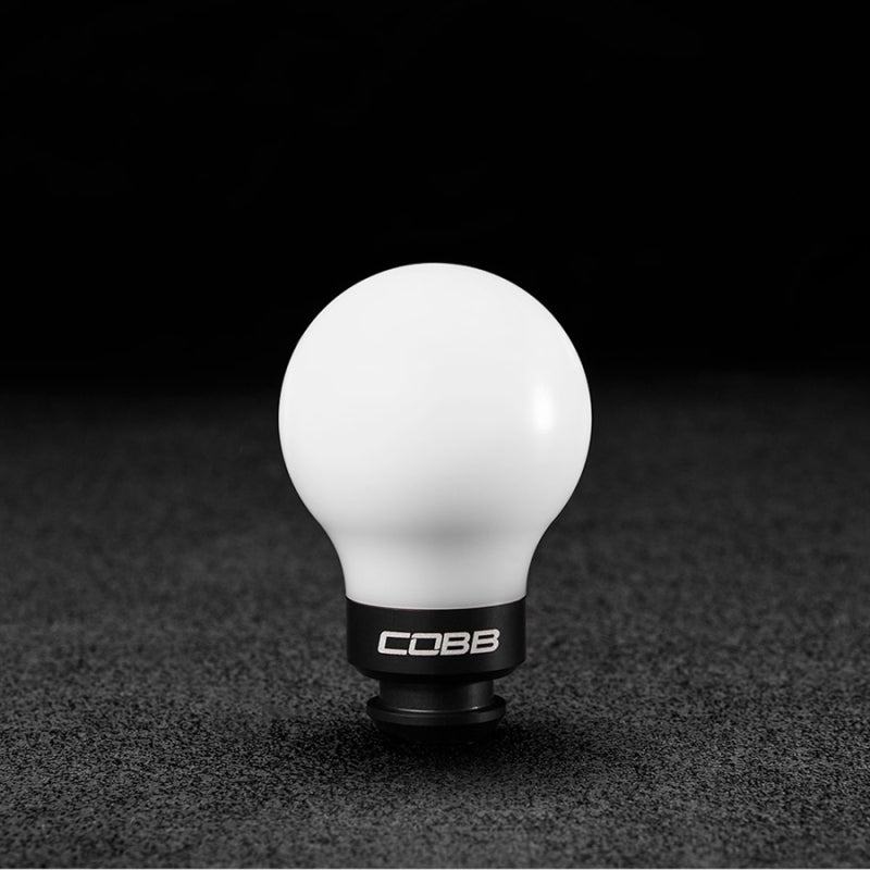 COBB Subaru 5-Speed COBB Knob - White Knob w/ Stealth Black 211350-W-BK