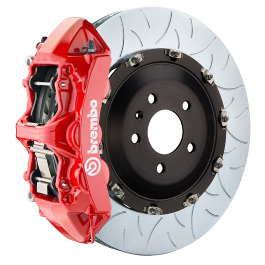 Brembo 15-23 Mustang GT (S550) Front GT BBK 6 Piston Cast 405x34 2pc Rotor Slotted Type-3-Red Brembo