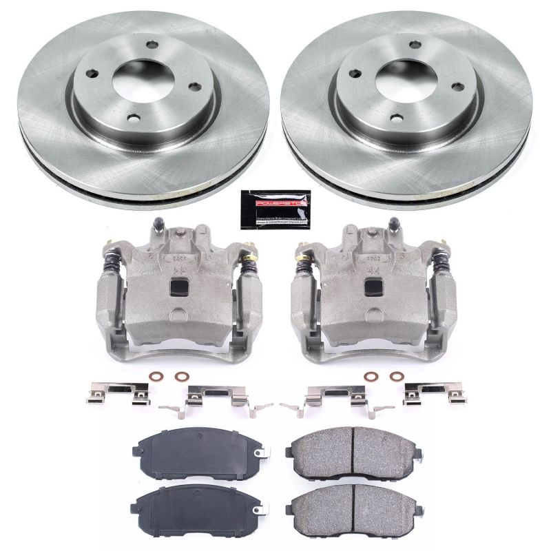 Power Stop 07-12 Nissan Versa Front Autospecialty Brake Kit w/Calipers PowerStop
