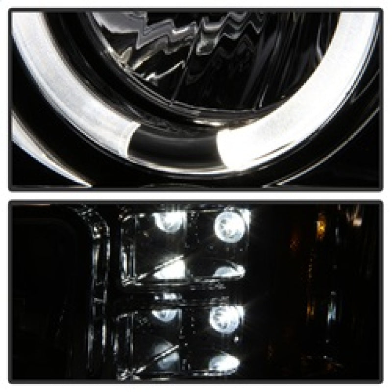 Spyder GMC Sierra 1500/2500/3500 07-13 Projector Headlights LED Halo- LED Chrome PRO-YD-GS07-HL-C SPYDER