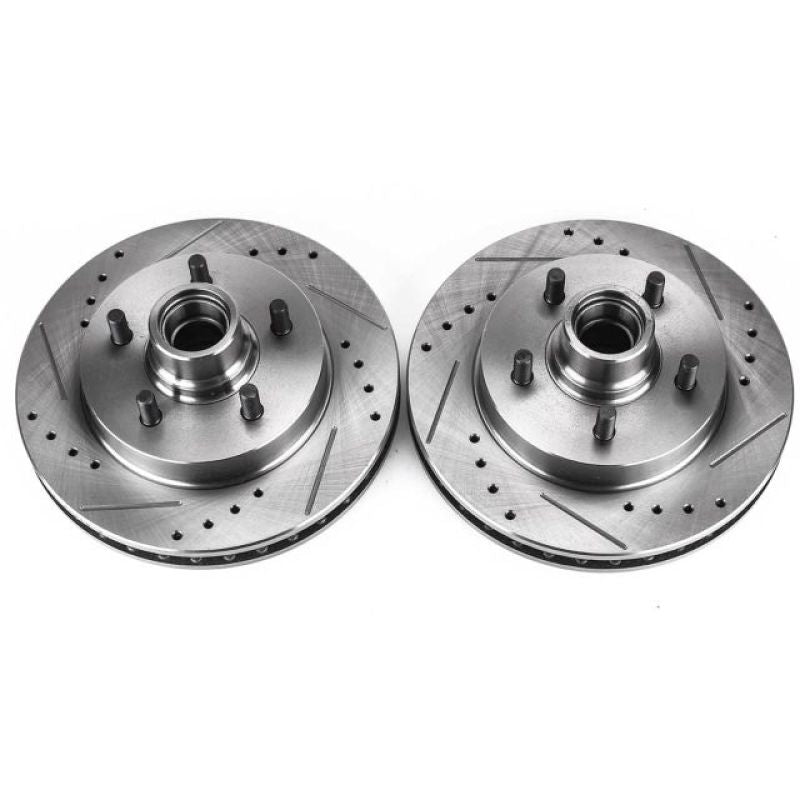 Power Stop 98-02 Chevrolet Camaro Rear Evolution Drilled & Slotted Rotors - Pair PowerStop