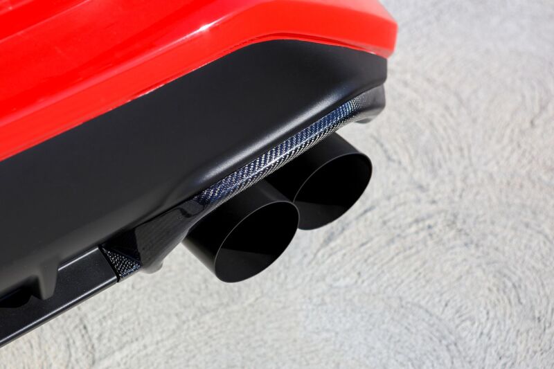 Remark 2022+ Subaru WRX Carbon Fiber Exhaust Finisher - Gloss Finish Remark