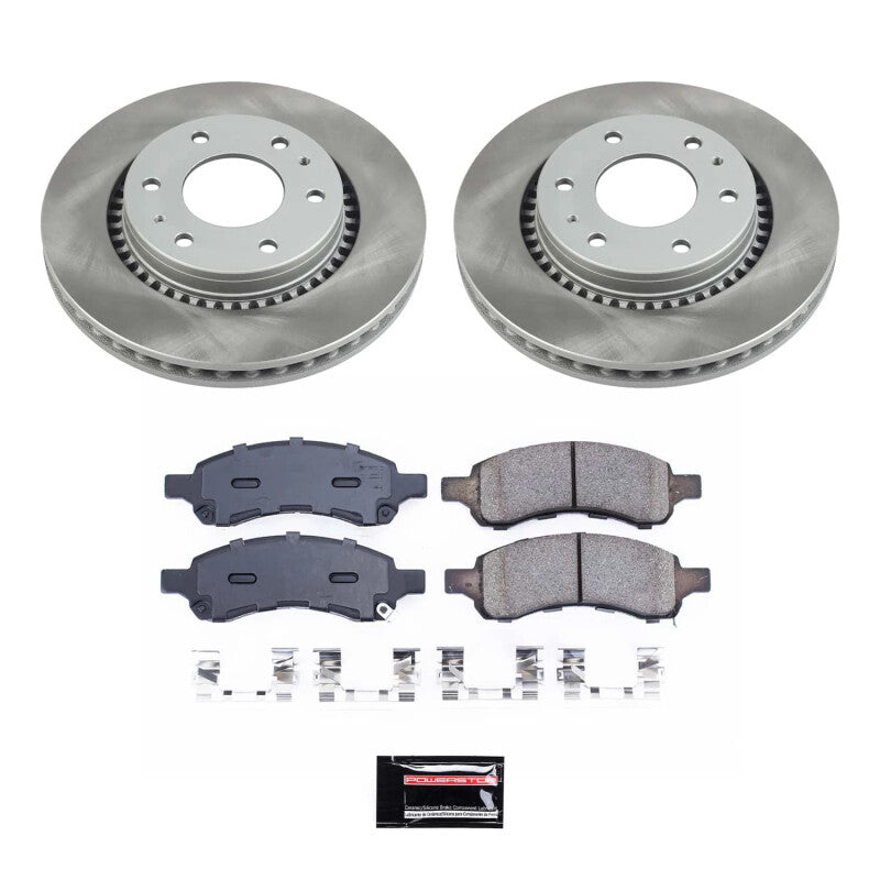 Power Stop 06-08 Isuzu Ascender Front Semi-Coated Rotor Kit PowerStop