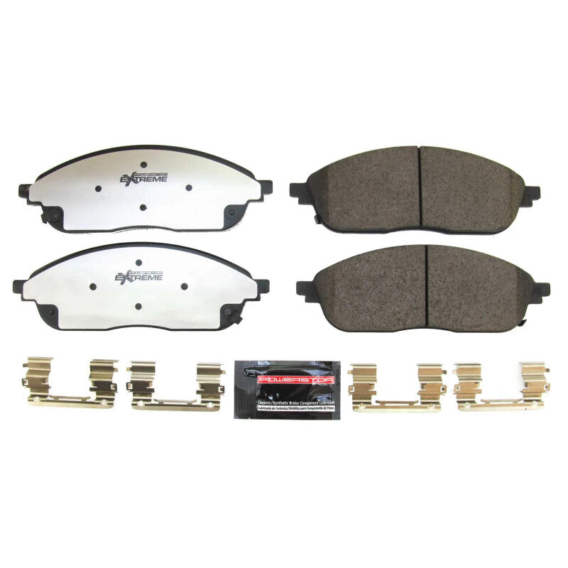 Power Stop 2022 Jeep Grand Cherokee Front Z36 Truck & Tow Brake Pads w/Hardware PowerStop