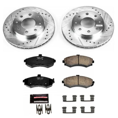Power Stop 02-05 Hyundai Elantra Front Z23 Evolution Sport Brake Kit PowerStop