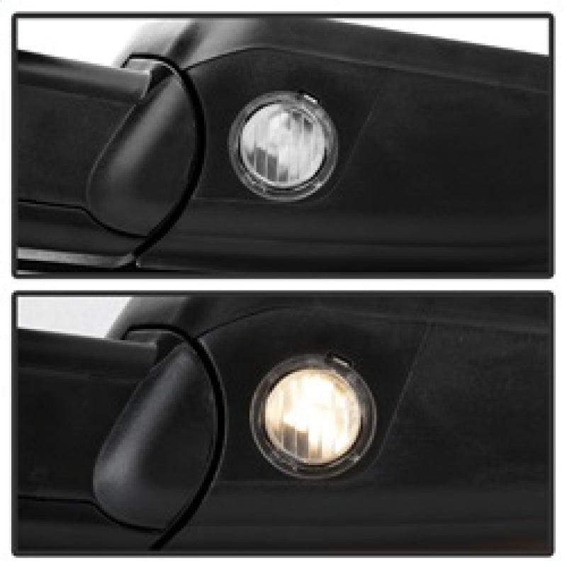 xTune 07-14 Ford F-150 Heated Amber Seq LED Signal OEM Pwr Mirrors (Pair) (MIR-03FF07-G2-PW-RAM-SET) SPYDER