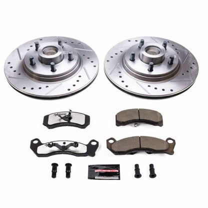 Power Stop 84-86 Ford Mustang Front Z26 Street Warrior Brake Kit PowerStop