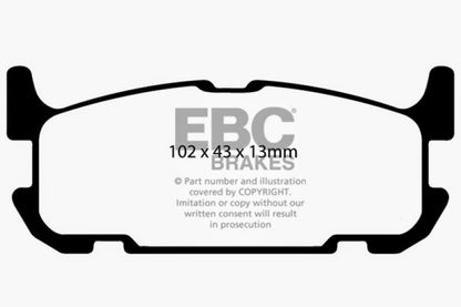 EBC Ultimax2 Rear Brake Pads - UD1002 EBC
