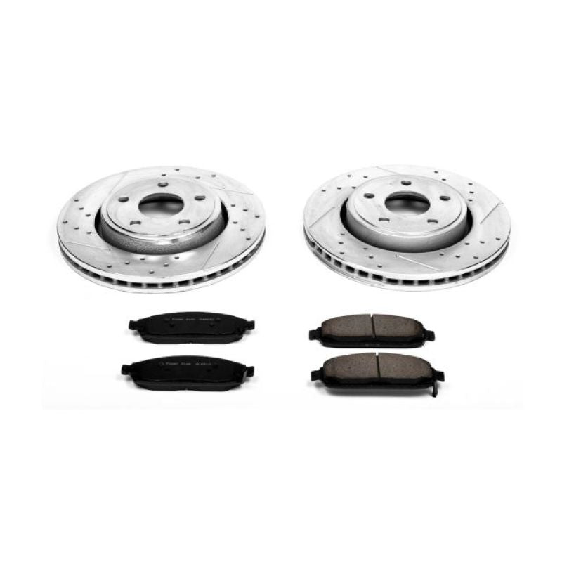 Power Stop 06-10 Jeep Commander Front Z23 Evolution Sport Brake Kit PowerStop