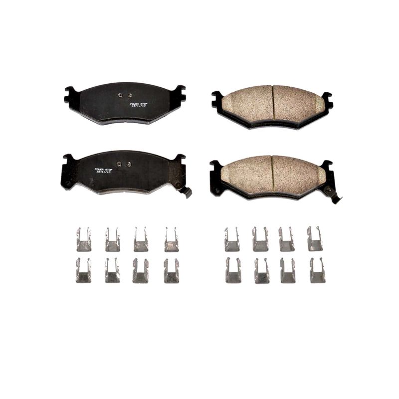 Power Stop 91-92 Chrysler Daytona Front Z17 Evolution Ceramic Brake Pads w/Hardware PowerStop