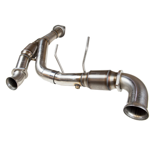 Kooks 11-14 Ford F-150 5.0L Coyote 3in SS Off Road w/ Race Cats Y-Pipe * Must Use Kooks Headers* Kooks Headers