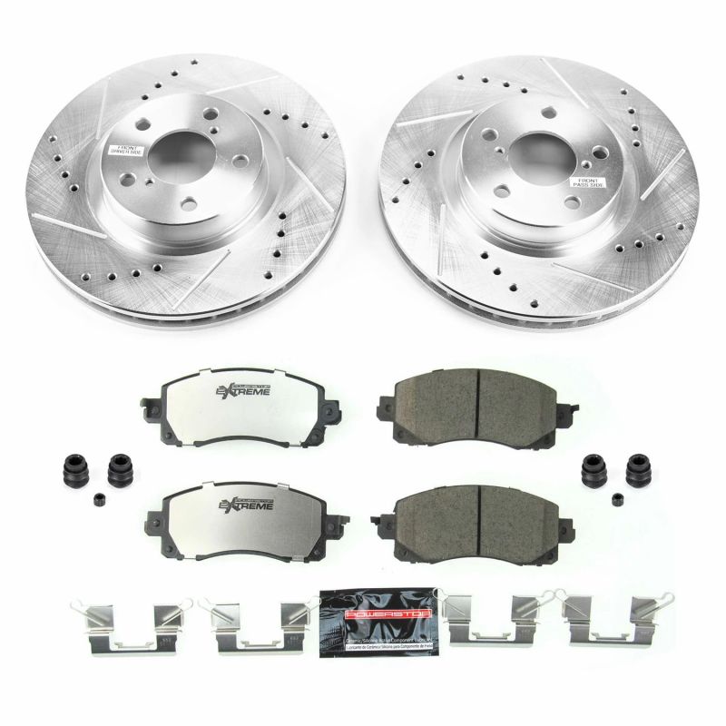 Power Stop 17-19 Subaru Impreza Front Z26 Street Warrior Brake Kit PowerStop